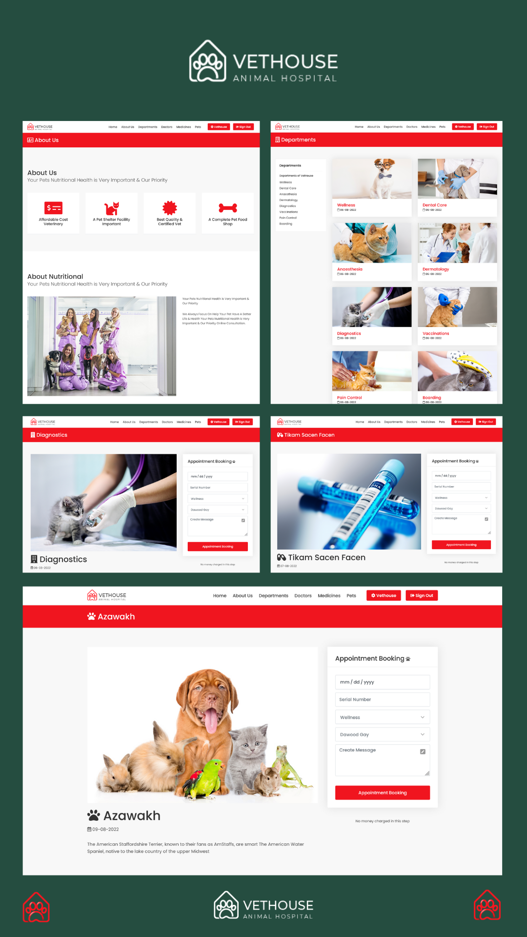 Vethouse - Pet Care & Pet Clinic & Hospital Script Theme